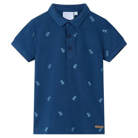 Kinderpoloshirt 104 donkerblauw 1