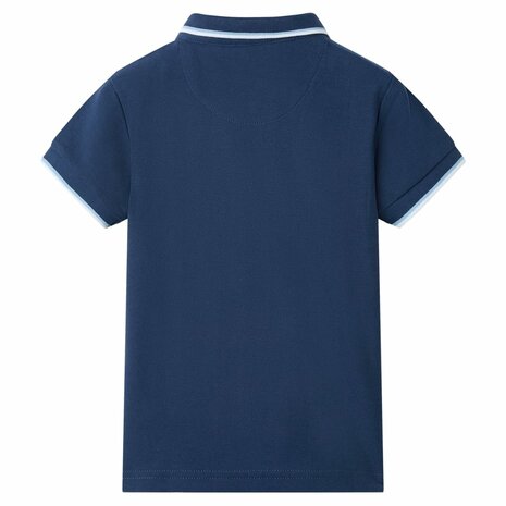 Kinderpoloshirt 116 donkerblauw 2