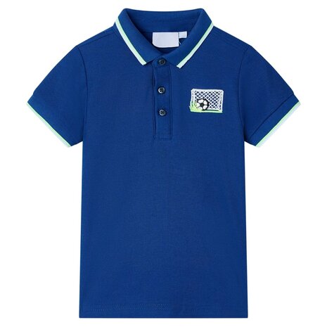 Kinderpoloshirt 92 donkerblauw 1