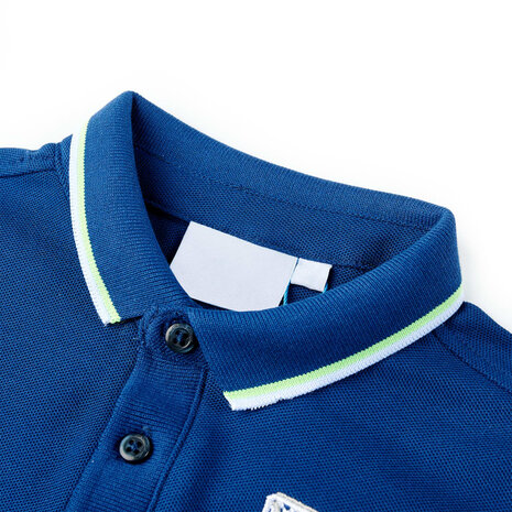 Kinderpoloshirt 104 donkerblauw 3