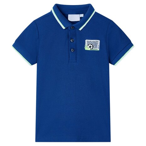 Kinderpoloshirt 128 donkerblauw 1