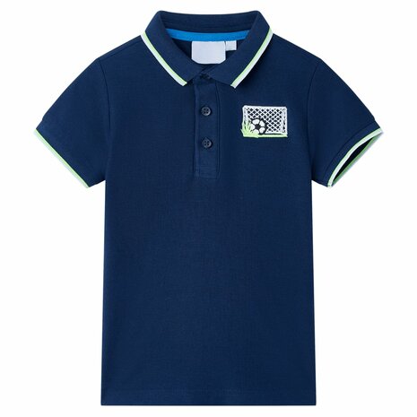 Kinderpoloshirt 92 marineblauw 1