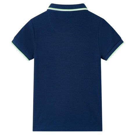 Kinderpoloshirt 116 marineblauw 2