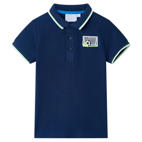 Kinderpoloshirt 140 marineblauw 1