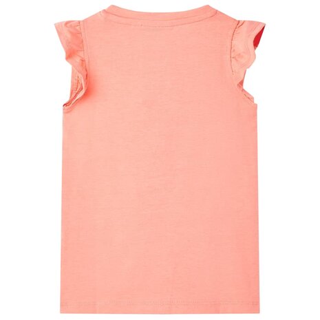 Kindershirt 104 neonkoraal 2