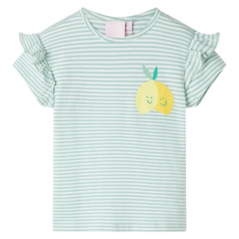 Kindershirt 116 mintkleurig 1