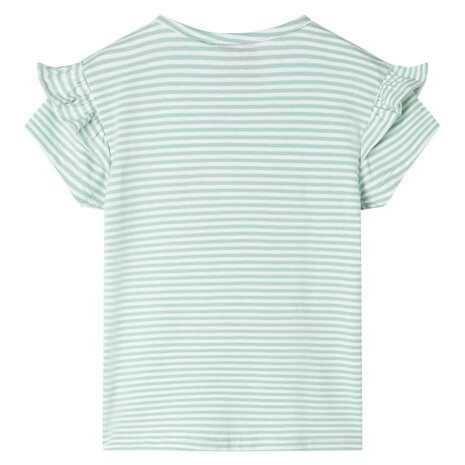 Kindershirt 128 mintkleurig 2