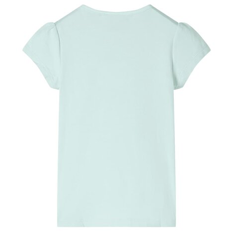 Kindershirt met kapmouwen 104 lichtmintkleur 2