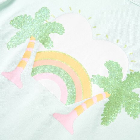 Kindershirt 104 lichtmintkleurig 4