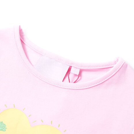 Kindershirt 128 lichtroze 3