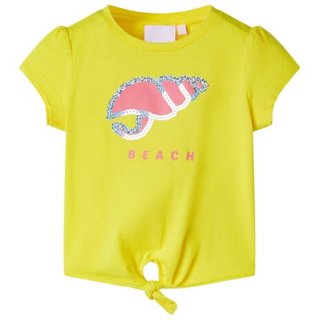 Kindershirt 116 geel 1