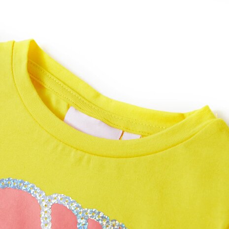 Kindershirt 116 geel 3