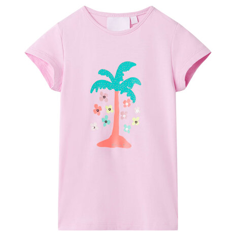 Kindershirt 128 lila 1