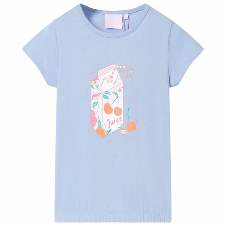 Kindershirt 116 blauw 1