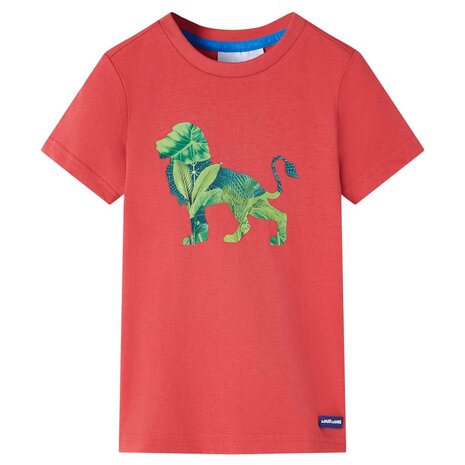 Kindershirt 128 rood 1