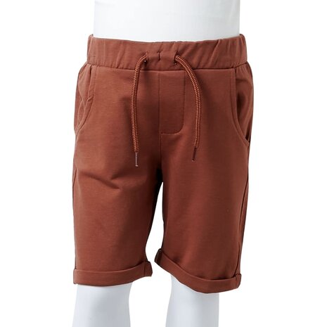 Kindershort met trekkoord 92 bruin 8