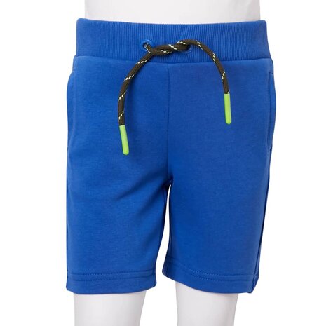 Kindershort met trekkoord 92 blauw 8