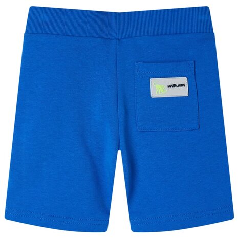 Kindershort met trekkoord 128 blauw 2