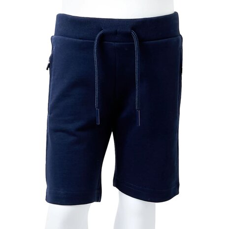 Kindershort 92 marineblauw 8