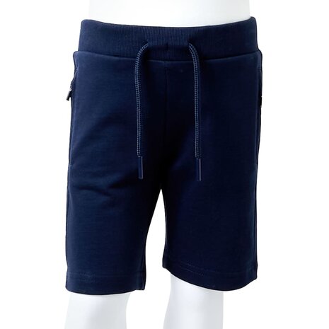 Kindershort 104 marineblauw 8