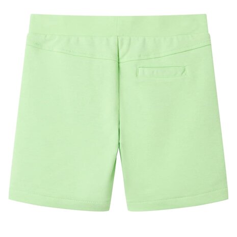 Kindershort 140 fluorescerend groen 2