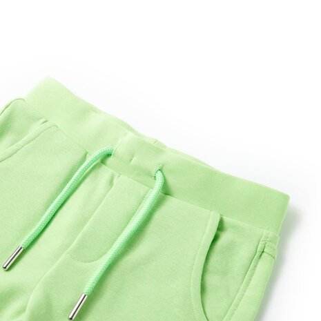 Kindershort 140 fluorescerend groen 3