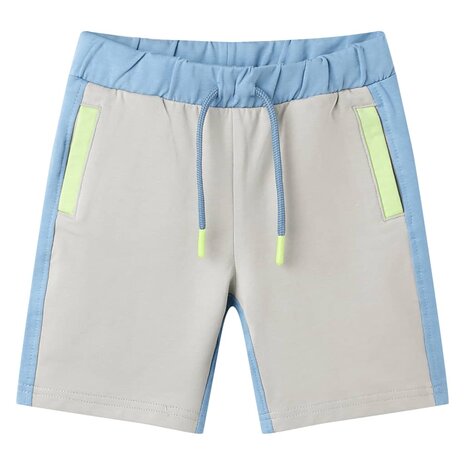 Kindershort met trekkoord 116 blauw 1