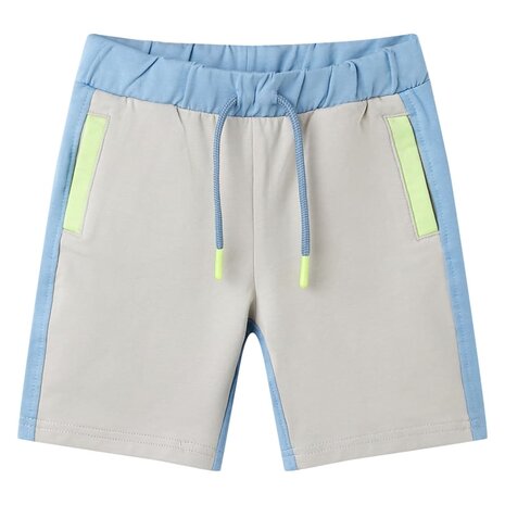 Kindershort met trekkoord 128 blauw 1