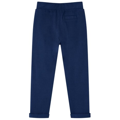 Kinderbroek met trekkoord 128 marineblauw 2