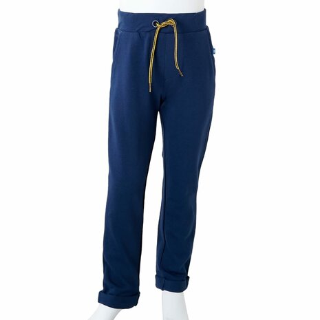 Kinderbroek met trekkoord 128 marineblauw 9