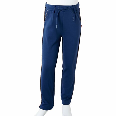 Kinderbroek met trekkoord 92 marineblauw 9