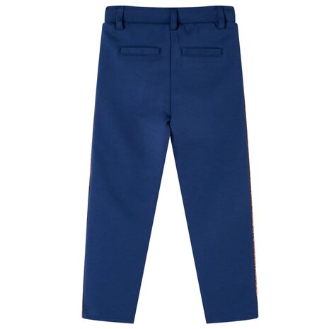 Kinderbroek met trekkoord 140 marineblauw 2