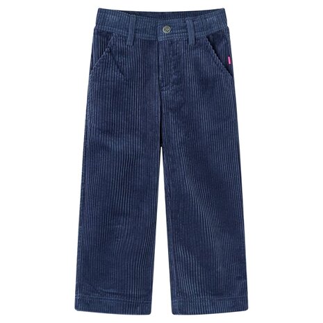 Kinderbroek 92 ribfluweel marineblauw 1