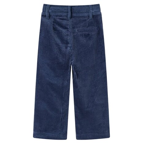 Kinderbroek 92 ribfluweel marineblauw 2