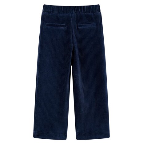 Kinderbroek 104 ribfluweel marineblauw 2