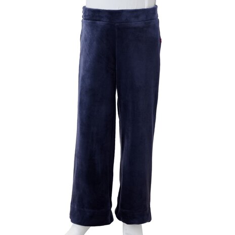 Kinderbroek fluweel 104 donkerblauw 8