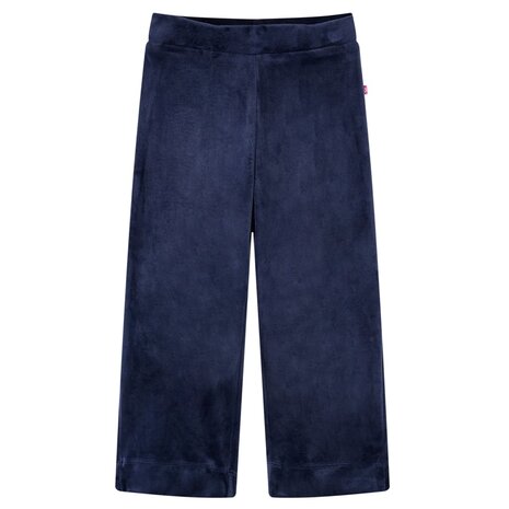 Kinderbroek fluweel 116 donkerblauw 1