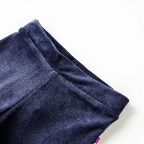 Kinderbroek fluweel 116 donkerblauw 3