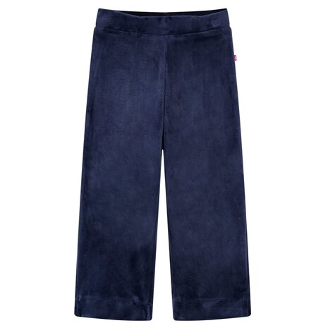 Kinderbroek fluweel 128 donkerblauw 1