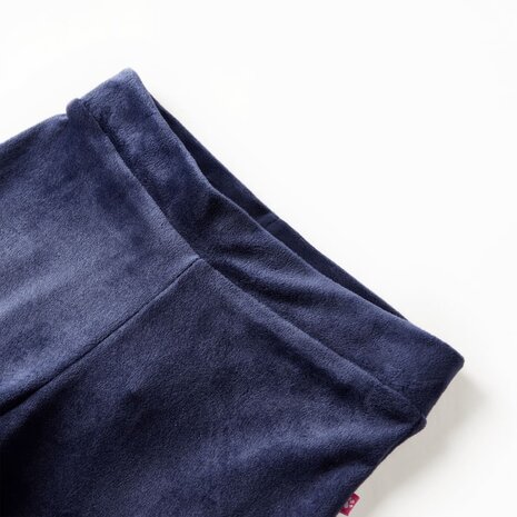 Kinderbroek fluweel 128 donkerblauw 3