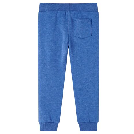 Kinderjoggingbroek 128 gemêleerd blauw 2