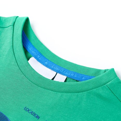 Kindershirt 128 groen 3