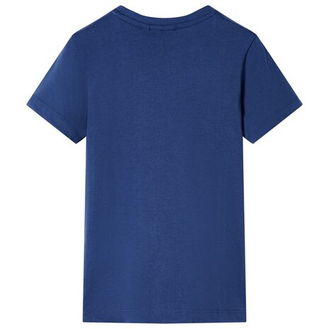 Kindershirt 116 donkerblauw 2