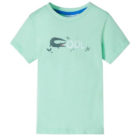 Kindershirt met korte mouwen 104 lichtgroen 1