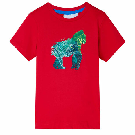 Kindershirt 116 rood 1