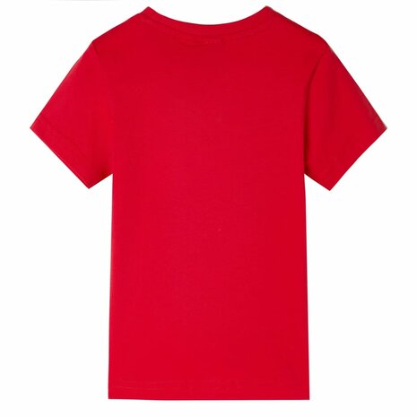 Kindershirt 116 rood 2