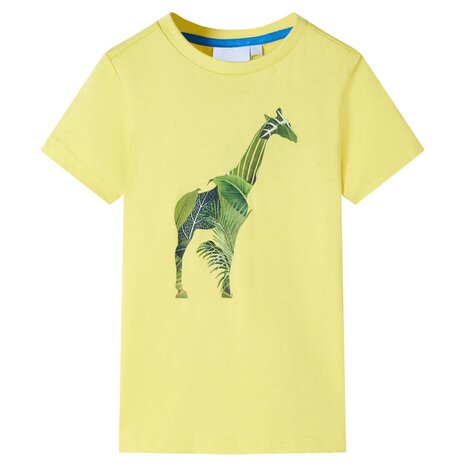 Kindershirt 128 geel 1