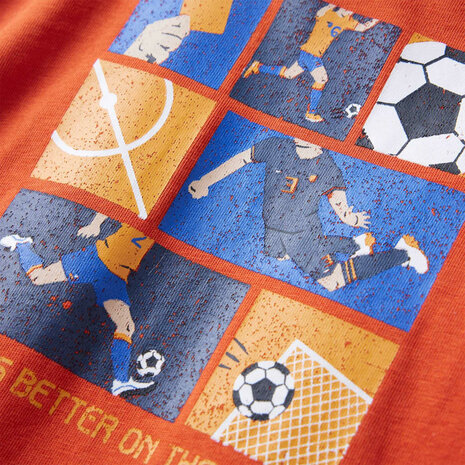 Kindershirt met lange mouwen 128 oranje 4