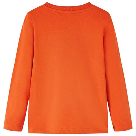 Kindershirt met lange mouwen 140 oranje 2