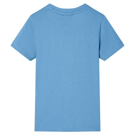 Kindershirt 140 middenblauw 2